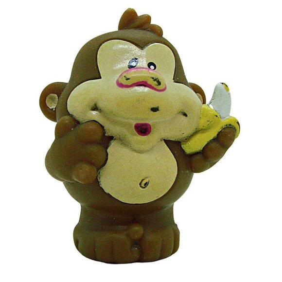 Vintage Little Tikes LP FP Chimp Monkey Banana Playset Figure Collect Replacemnt - Picture 1 of 6